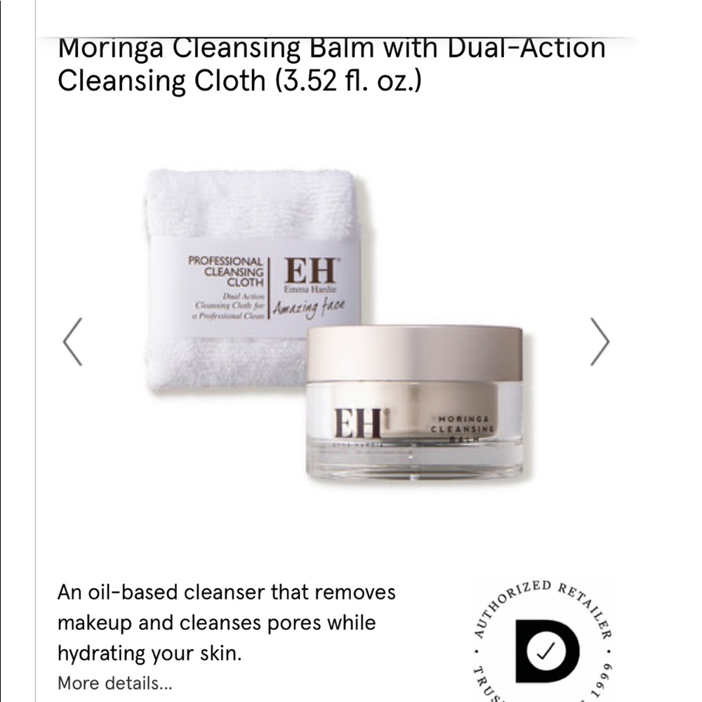 Emma Hardie Cleansing Balm with Cloth
